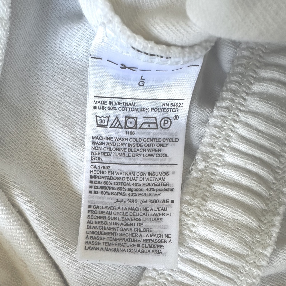 OLD NAVY white terry cloth v-neck drawstring waist romper w/pockets size Large - Picture 6 of 7